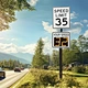 Radar Speed Value Sign
